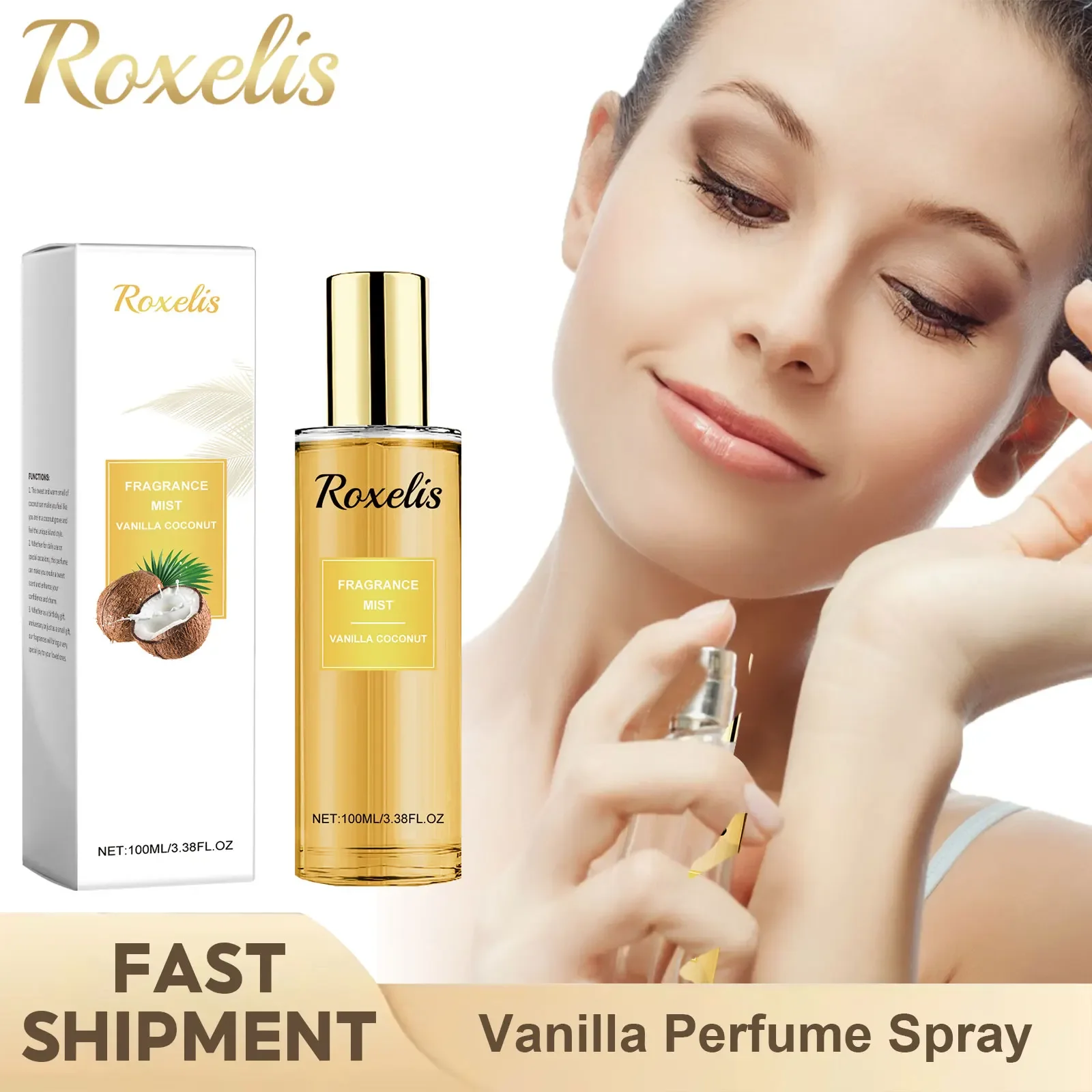 Vanilla Perfume Oil - Coconut Vanilla Aroma Spray Lasting Mature