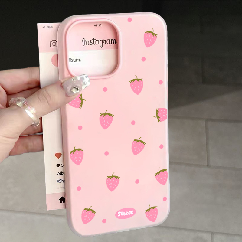 Perfume Pure Xs - Sweet Pink Strawberry Pattern Phone Case
