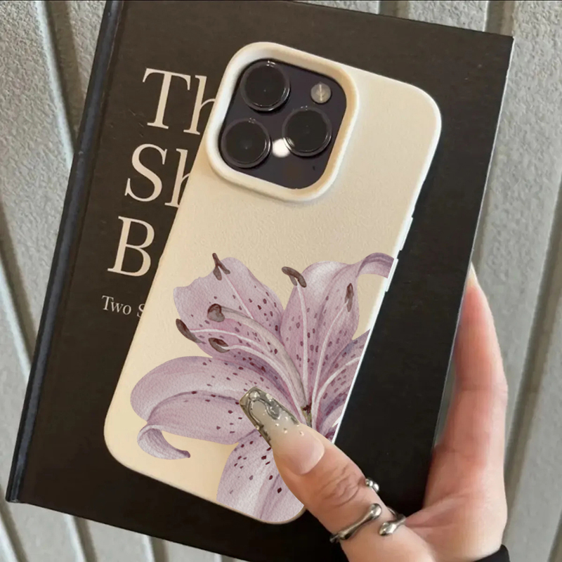Perfume Pure Xs - Purple Lily Flower Phone Case For