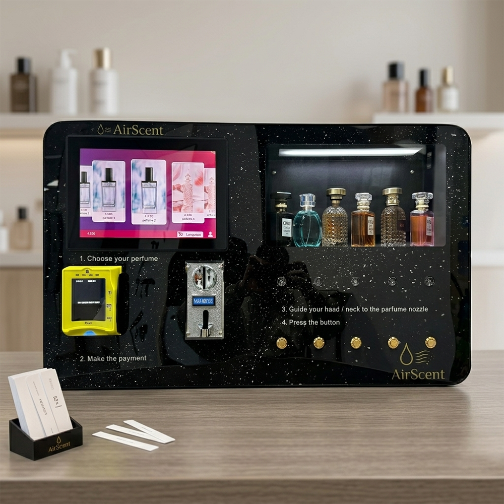 Perfume In Fragrance Shop - FOODLINE Customized Luxury Perfume Vending Machine