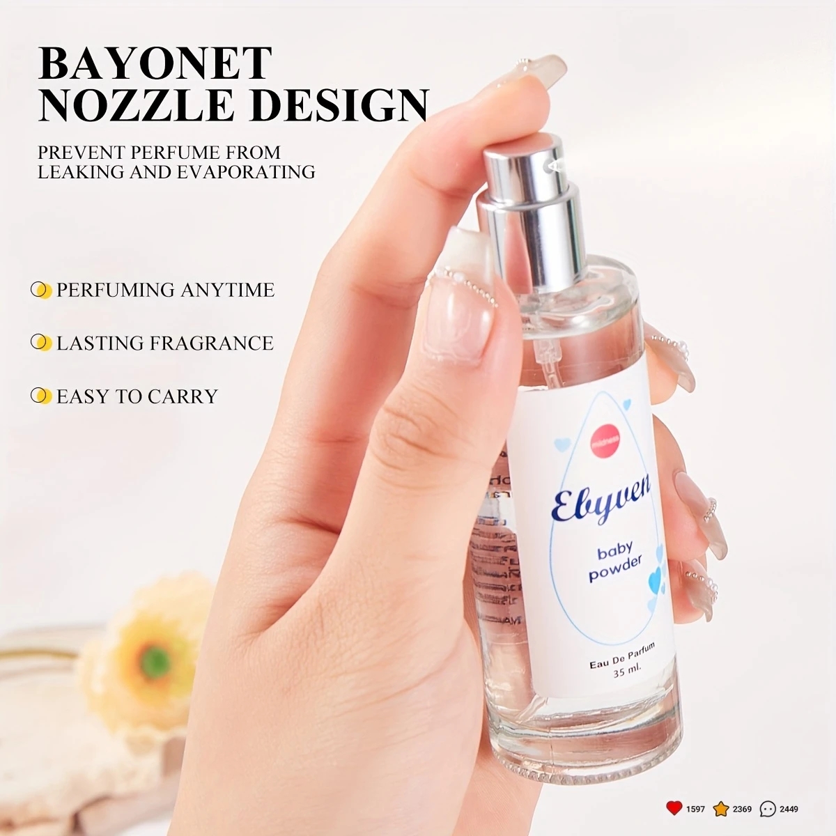 EBYVEN Baby powder 35ml/1.2FL. - Perfume Fragrance Powder 리뷰 및 가격