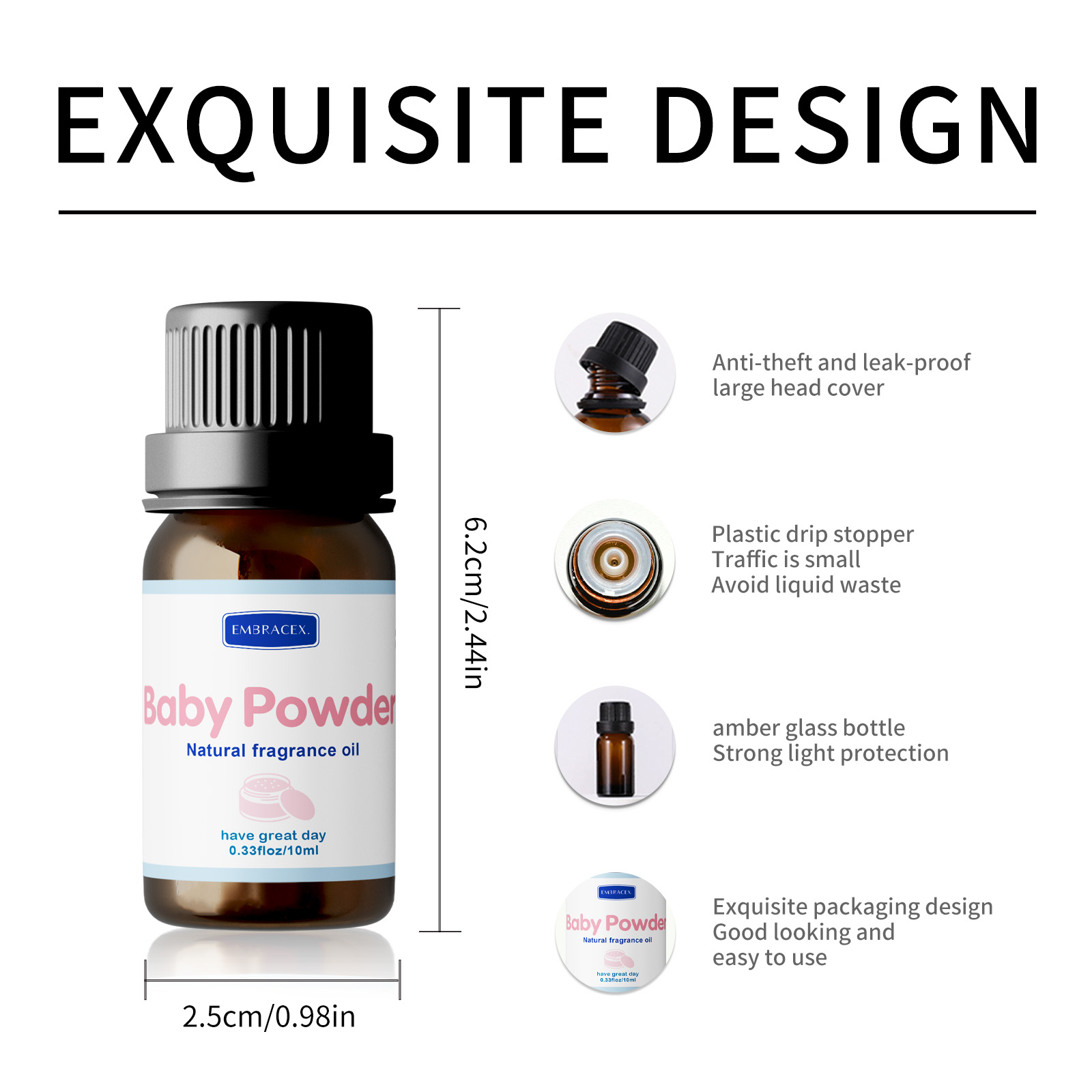 10ml Baby Powder Essential Oil - Perfume Fragrance Powder 리뷰 및 가격