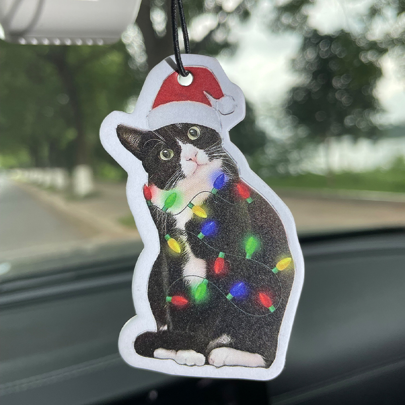 Cat Christmas Wreath Pendant,  - Perfume Fragrance For Room 리뷰 및 가격