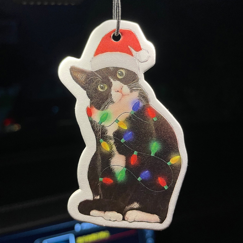 Cat Christmas Wreath Pendant,  - Perfume Fragrance For Room 리뷰 및 가격