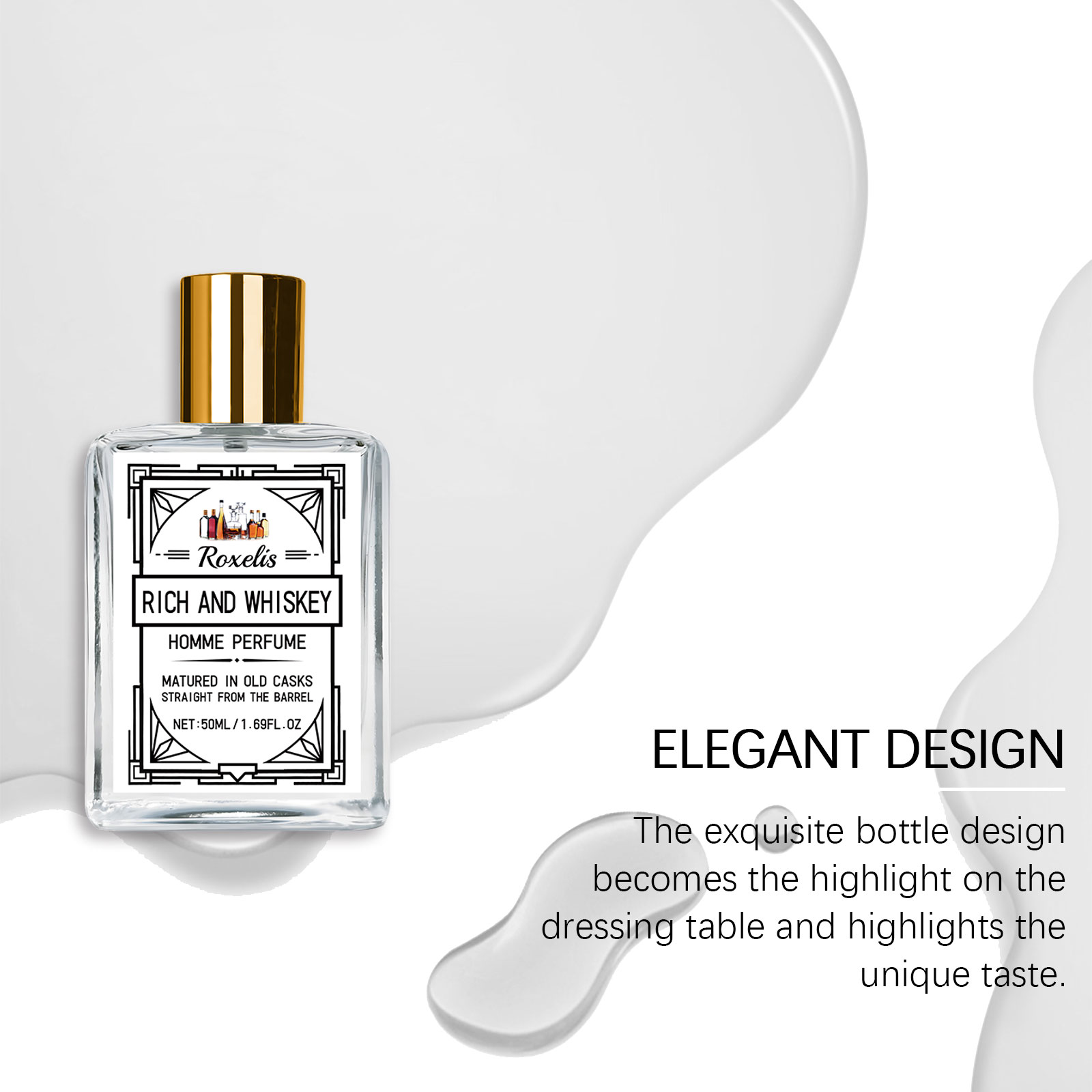 Roxelis 50ml Charm Whisky Men' - Fragrance Perfume For Man 리뷰 및 가격